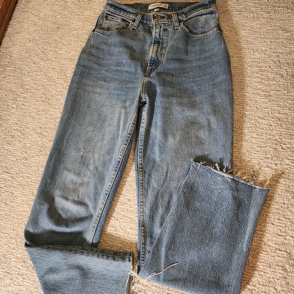Abercrombie & Fitch High Rise Blue Jeans